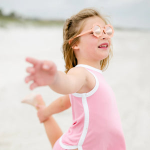 Babiators - Lunette de soleil fleurs rose