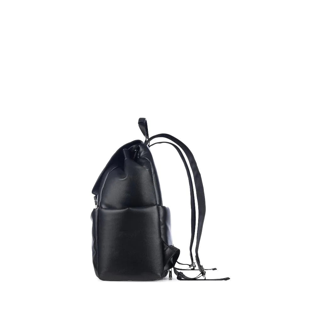 Lambert - Le Averi - Sac à dos en cuir vegan puffy noir