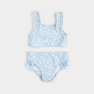 Petit lem - Bikini bleu ciel à imprimé floral