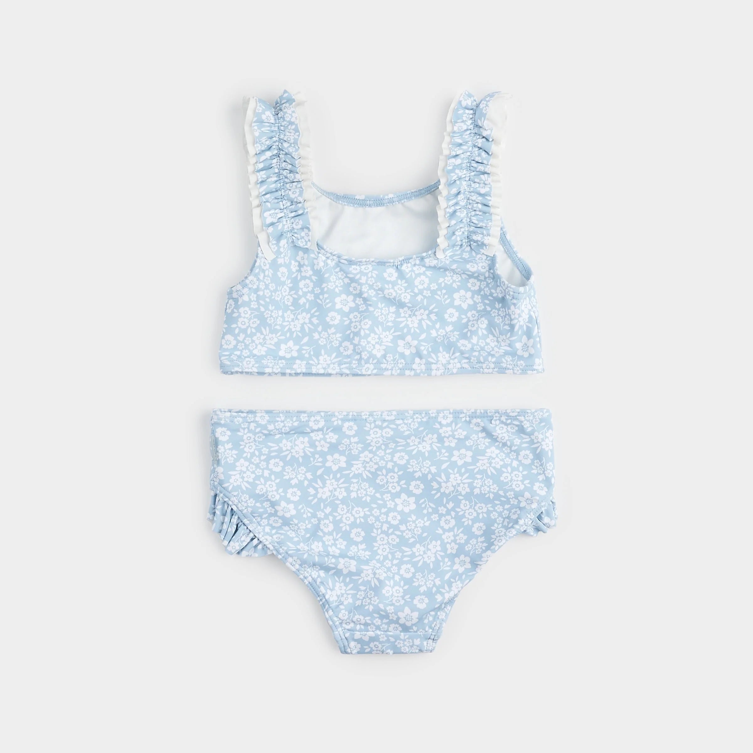 Petit lem - Bikini bleu ciel à imprimé floral