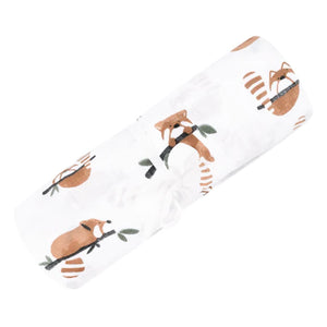 Perlimpinpin - Couverture mousseline de coton - Panda roux