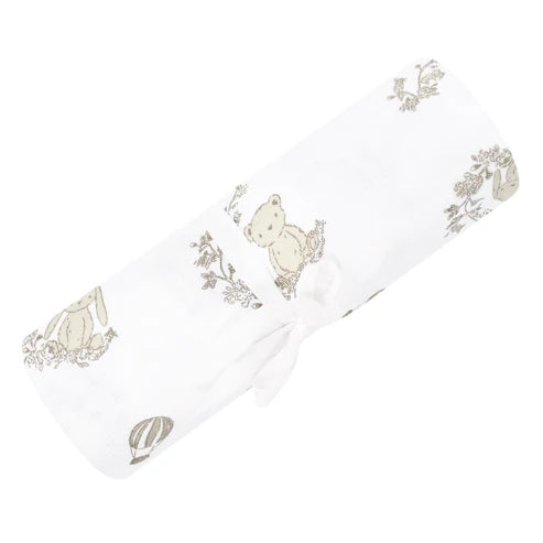 Perlimpinpin - Couverture mousseline de coton - Peluches