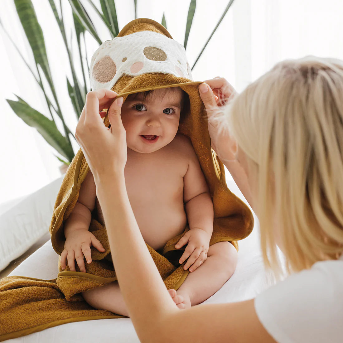 Perlimpinpin - Serviette à capuchon pour bébé - Koalas