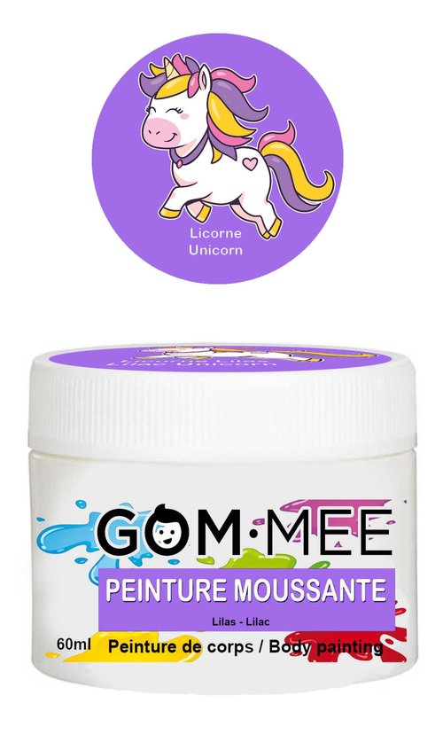 Gom mee - Nettoyant peinture moussante lilas - Licorne