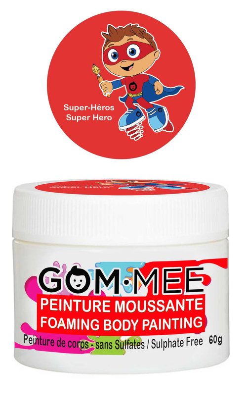 Gom mee - Nettoyant peinture moussante rouge - super-héros