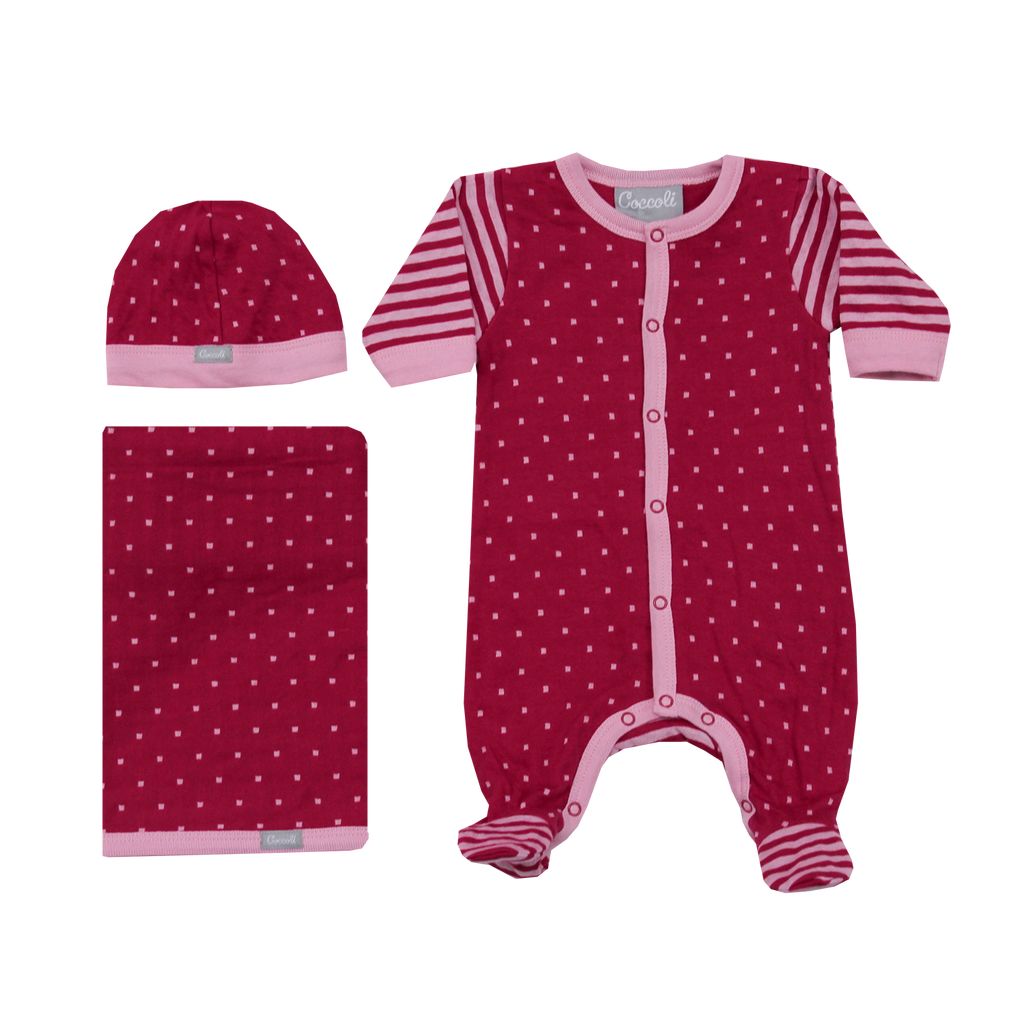 Coccoli - Pyjama avec bonnet prématuré - rose