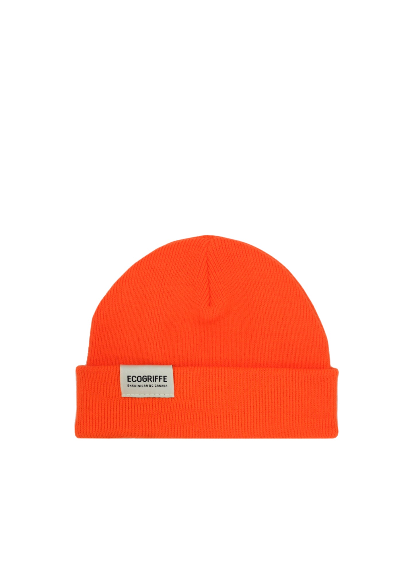 Ecogriffe - Tuque orange fluo Tradition évolutive – taille bébé