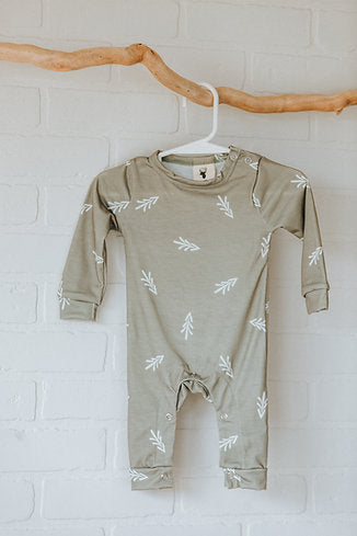 Collection Mini coco - Pyjama à snap flèche kaki, 6-12 mois