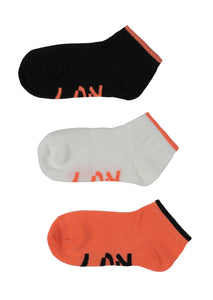 Losan - Trio Chaussettes noir, rose et noir fille