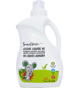 Souris verte - Lessive liquide HE, SANS FRAGRANCE 1.4L 46 brassées HE