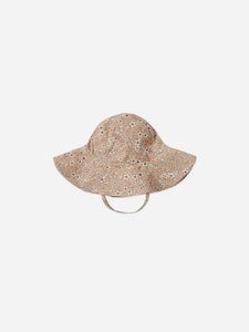 Quincy mae - Chapeau UV en tissu maillot, abricot fleur