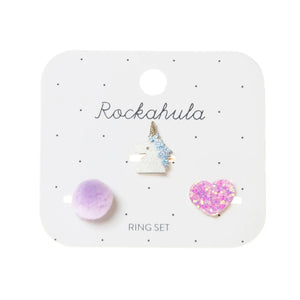 Rockahula kids - Ensemble de 3 bagues, licorne