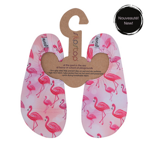 Slipstop - Chausson Kylie - Flamants roses sur fond rose