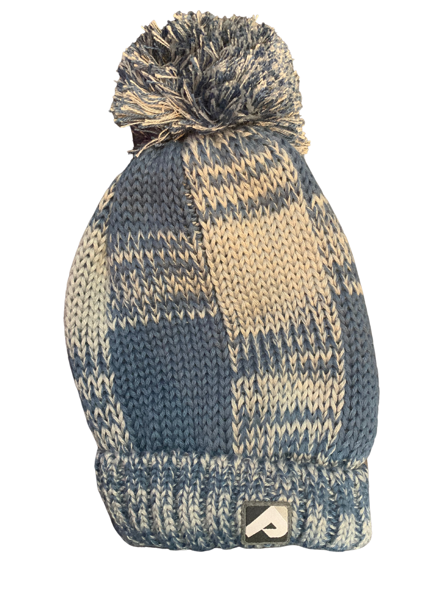 Perlimpinpin - Tuque en tricot hiver, bleu et gris