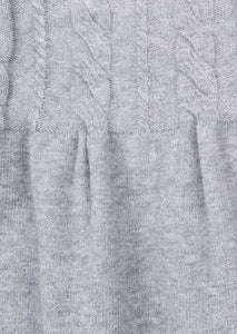 Losan - Robe en tricot gris avec collant crème, 3 ans