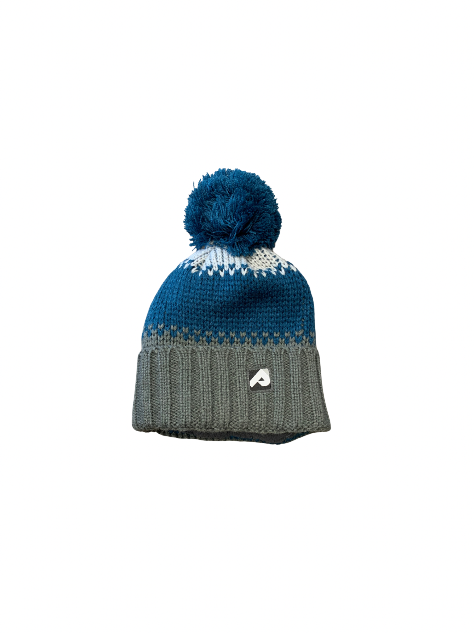 Perlimpinpin-tuque grise et bleue 2/6 ans