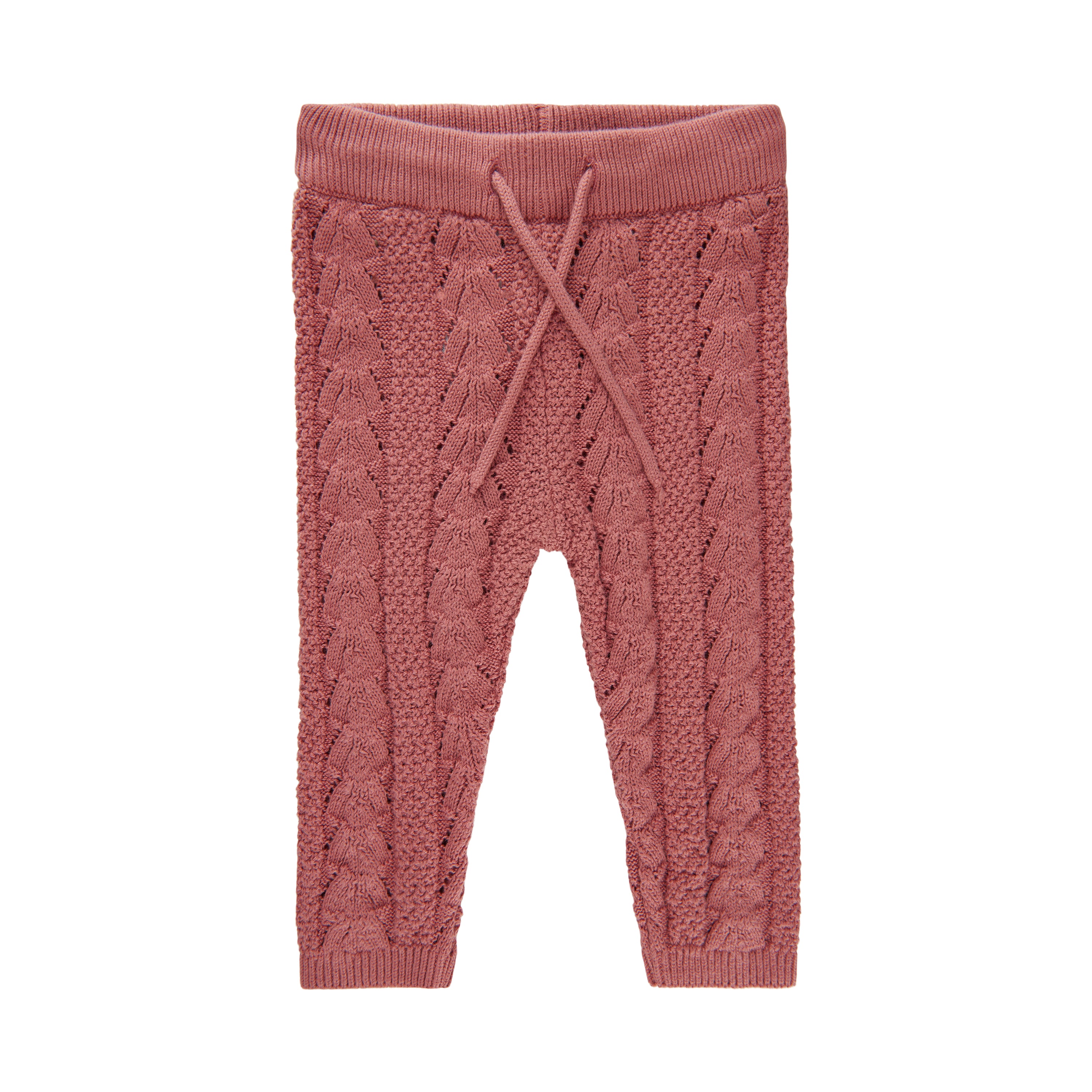 Fixoni - Pantalon en tricot- vieux rose, 9 mois