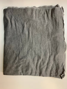 Mini bretzel- couverture à emmailloter en bambou, gris foncée