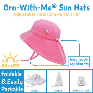 Jan & Jul - Chapeau de soleil Aqua-Dry Adventure pour enfants | Fraises