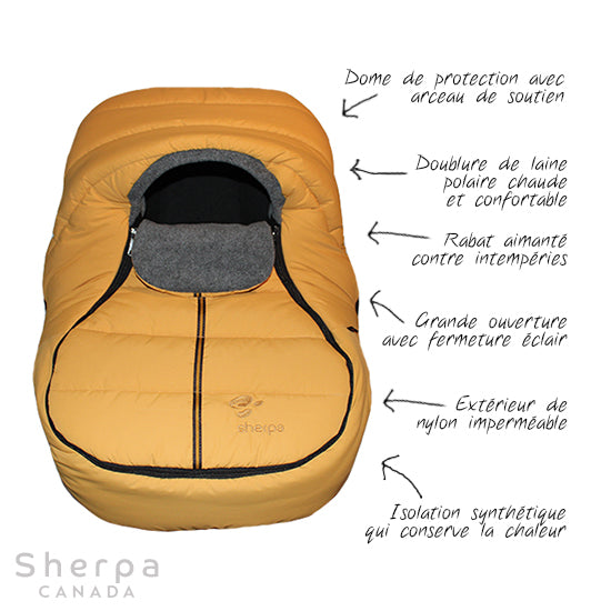 Sherpa Canada -  Wigwam Couvre-siège - jaune