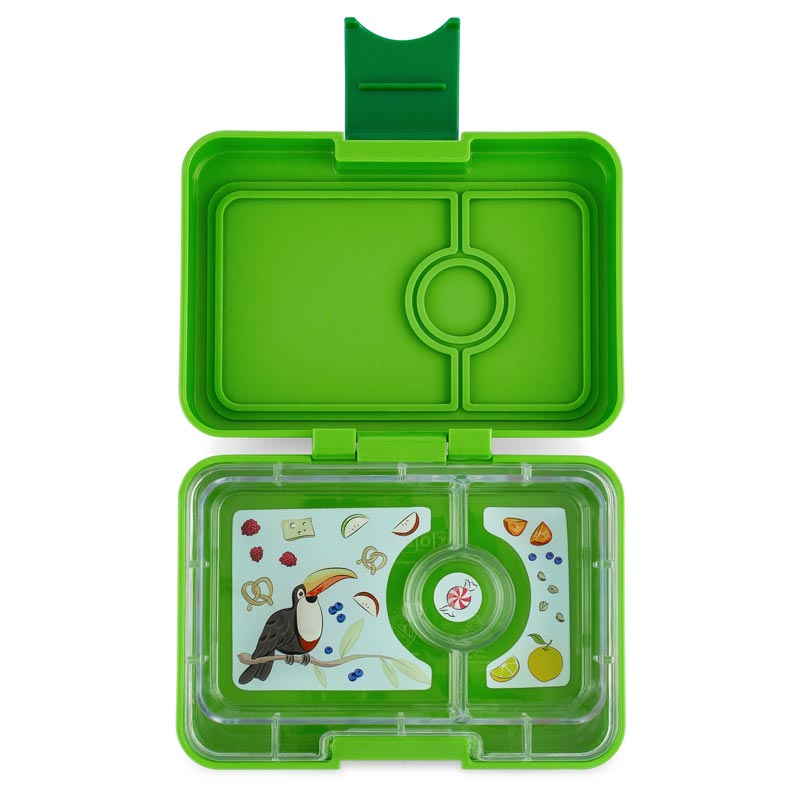 Yumbox - mini snack toucan vert