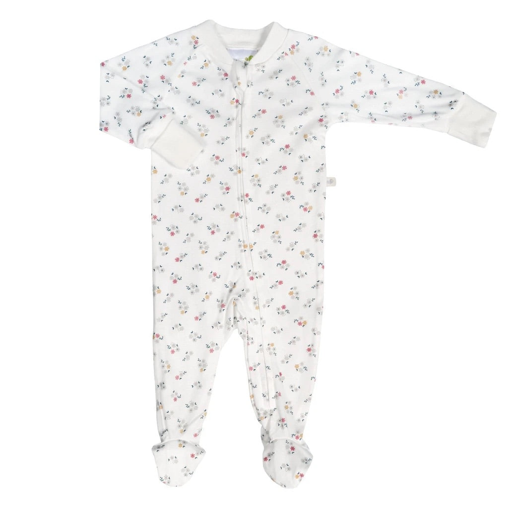 Perlimpinpin - Pyjama pour bébé en bambou - Floral