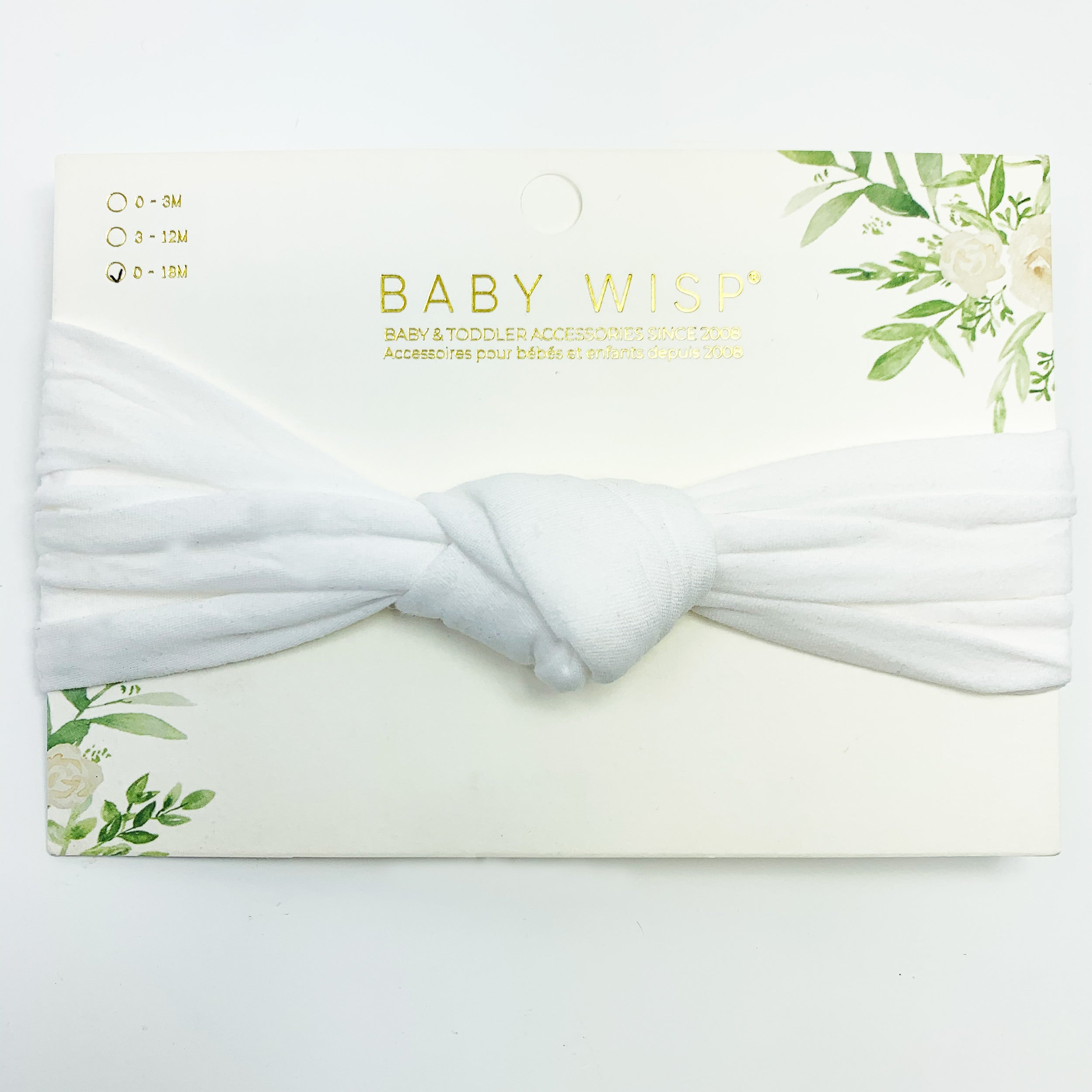 Baby wisp - bandeau à noeud blanc