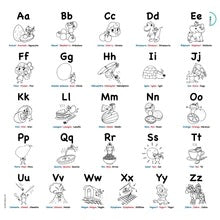 Bimoo - Alphabet - Nappe multilingue à colorier