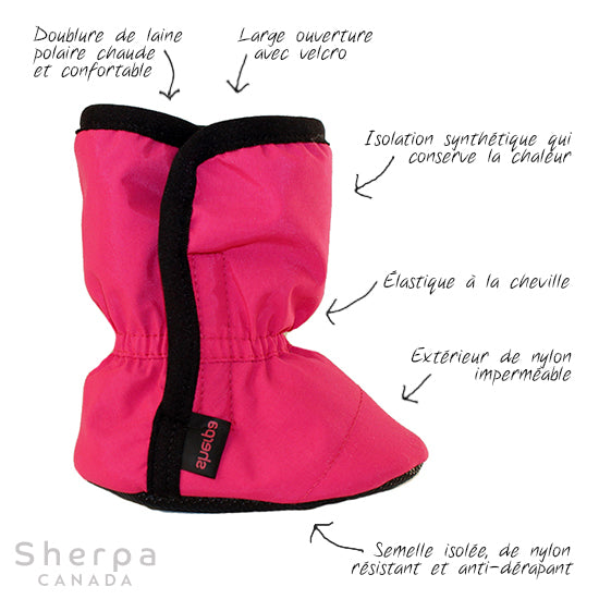 Sherpa - Moki bottine fuchsia