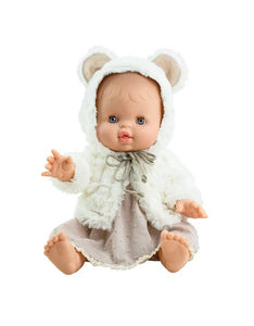 Paola reina - vêtement pour poupée gordis- veste à capuche ours en fourrure