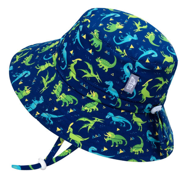Jan&jul - chapeau soleil ajustable et imperméable, les dinosaures