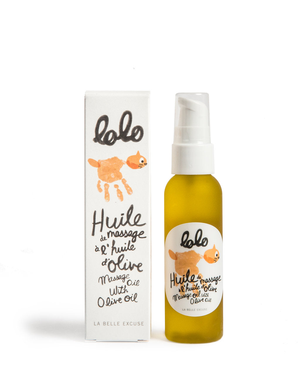 Lolo et moi - Huile de  massage à l'huile d'olive 60 ml