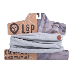 L&P Apparel - Cache cou en coton, gris mixte