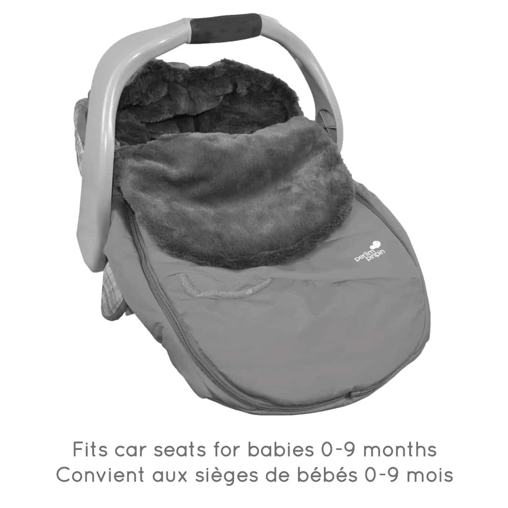 Perlimpinpin Housse de siège auto pour bébé pour l'hiver - Noir