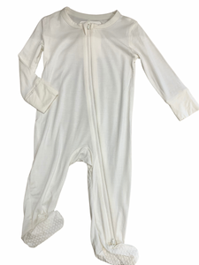 Mini-bretzel - Pyjama à zip, blanc 3-6 mois